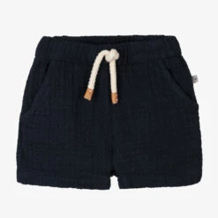 1 + In The Family Boys Navy Blue Cotton Shorts