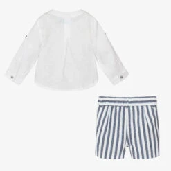 Abel & Lula Boys Blue & White Striped Linen Shorts Set 5 Abel & Lula Boys Blue & White Striped Linen Shorts Set -The Little Outfit Sales Store abel lula boys blue white striped linen shorts set 491305 f6555230e35eab15fd1e589567988f8f3aaaaa60