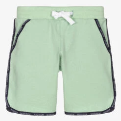 AIGNER Boys Green Cotton Shorts