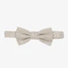 Alviero Martini Beige Geo Map Bow Tie (8cm)