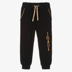 Alviero Martini Boys Black Geo Map Joggers