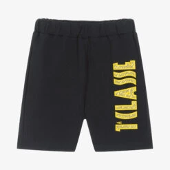Alviero Martini Boys Blue Cotton Logo Shorts