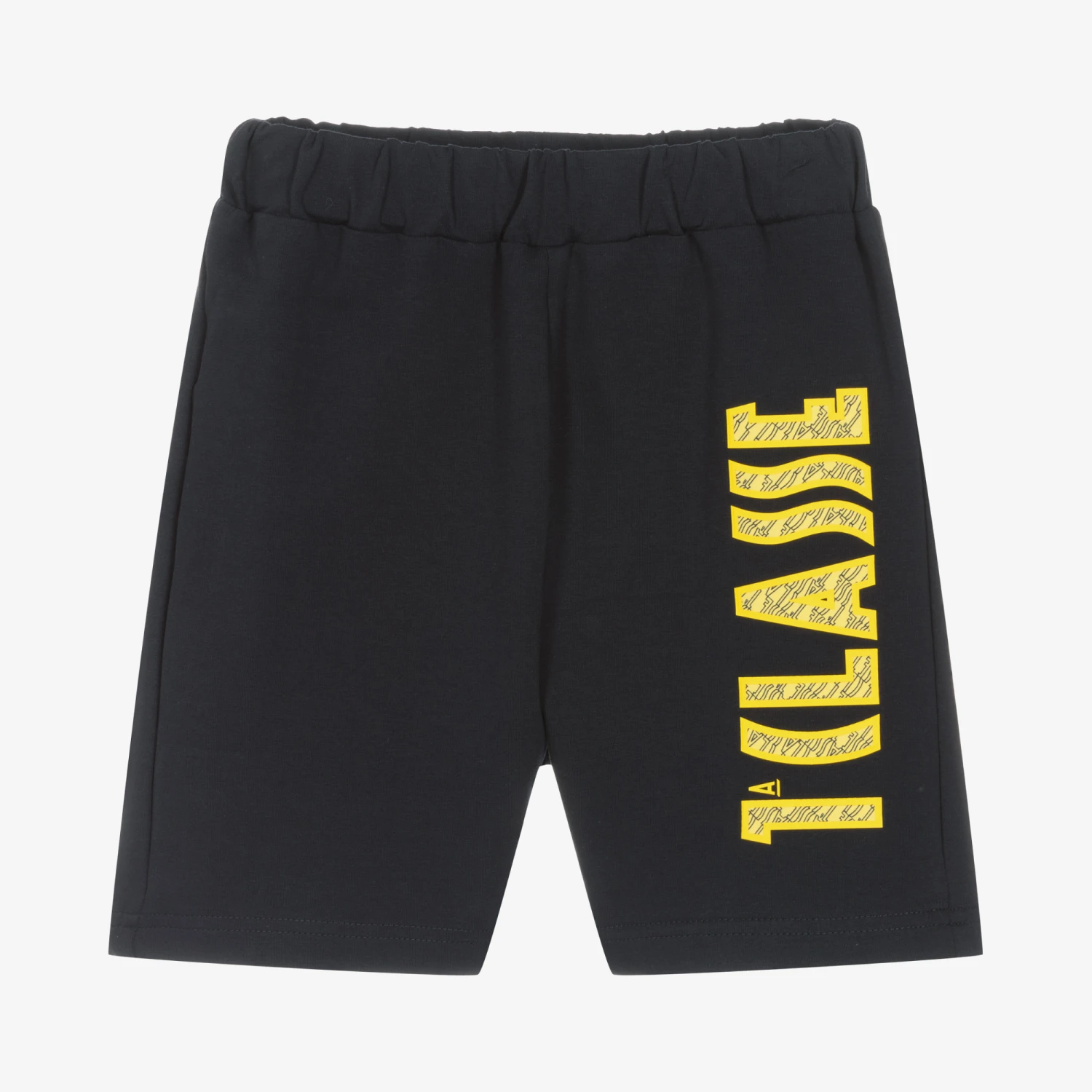 Alviero Martini Boys Blue Cotton Logo Shorts 1 Alviero Martini Boys Blue Cotton Logo Shorts