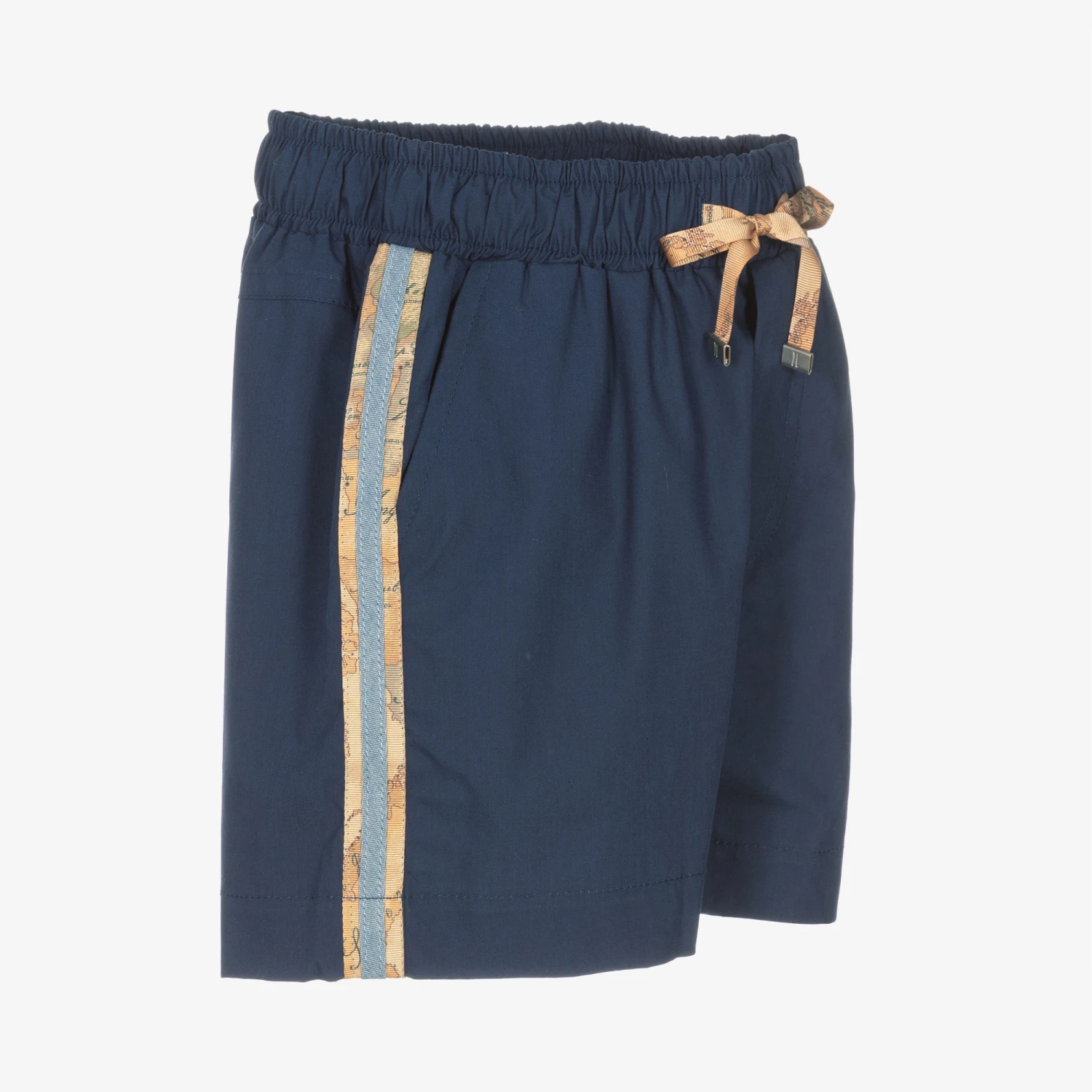 Alviero Martini Boys Blue Geo Map Cotton Shorts 3 Alviero Martini Boys Blue Geo Map Cotton Shorts - Image 3