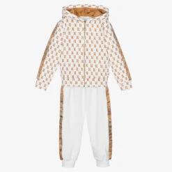 Alviero Martini Boys White Geo Map Tracksuit