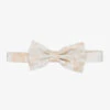 Alviero Martini Ivory Geo Map Bow Tie (8cm)