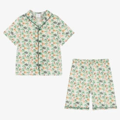 AMIKI Children Boys Green Cotton Jungle Short Pyjamas -The Little Outfit Sales Store amiki children boys green cotton jungle short pyjamas 494537 63e926a828abbd7d33080b37bf70077f4c54401b