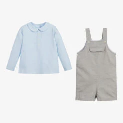 Ancar Shirt & Dungaree Shorts Set 6 Ancar Shirt & Dungaree Shorts Set -The Little Outfit Sales Store ancar shirt dungaree shorts set 314268 0cd553148c3448a24f7afde01c84ec0fa5557bdf