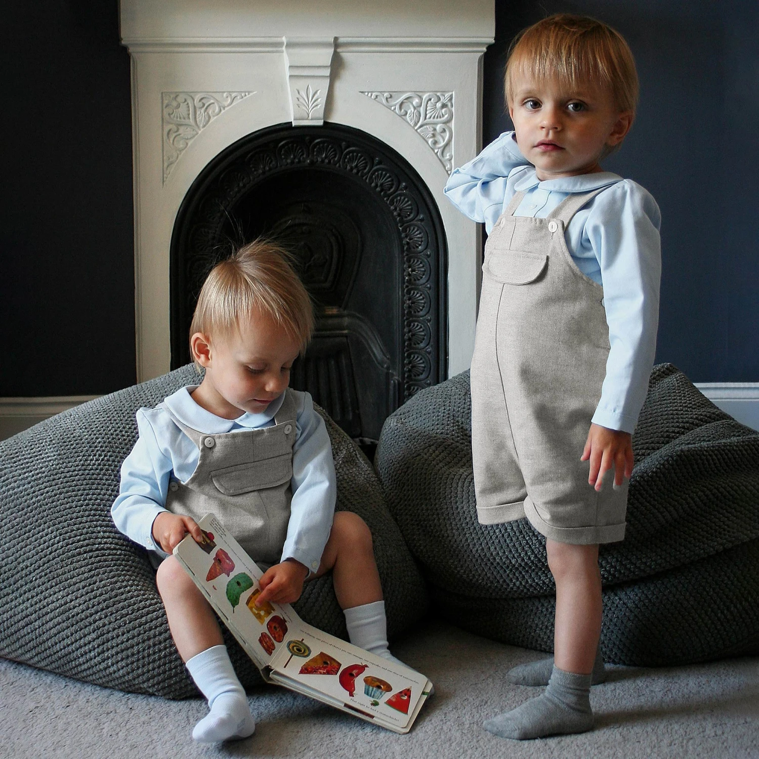 Ancar Shirt & Dungaree Shorts Set 2 Ancar Shirt & Dungaree Shorts Set - Image 2