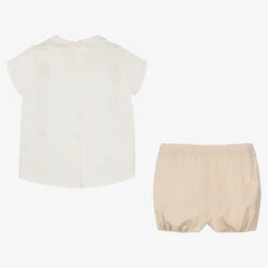 Artesanía Granlei Boys Beige Cotton Shorts Set -The Little Outfit Sales Store artesania granlei boys beige cotton shorts set 497002 e7359bb844252b74bfefea48bf84fdb7f2e761ca