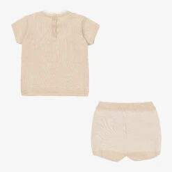 Artesanía Granlei Boys Beige Knitted Top & Shorts Set -The Little Outfit Sales Store artesania granlei boys beige knitted top shorts set 496949 402ccd49abb840dd58cceccd4d51e00b6b2a6f70