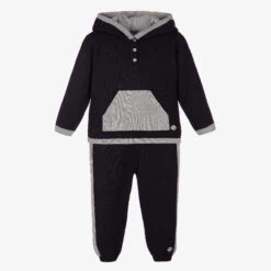 Artesanía Granlei Boys Blue Knitted Tracksuit