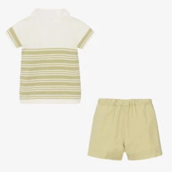 Artesanía Granlei Boys Green Stripe Cotton Shorts Set 8 Artesanía Granlei Boys Green Stripe Cotton Shorts Set -The Little Outfit Sales Store artesania granlei boys green stripe cotton shorts set 496995 26af51ed585b84f5085f3bd2ece148643d7ff98d