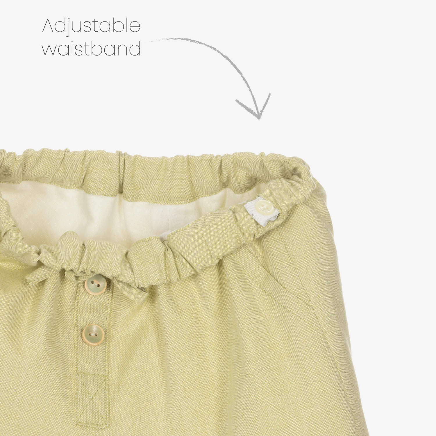 Artesanía Granlei Boys Green Stripe Cotton Shorts Set 5 Artesanía Granlei Boys Green Stripe Cotton Shorts Set - Image 5