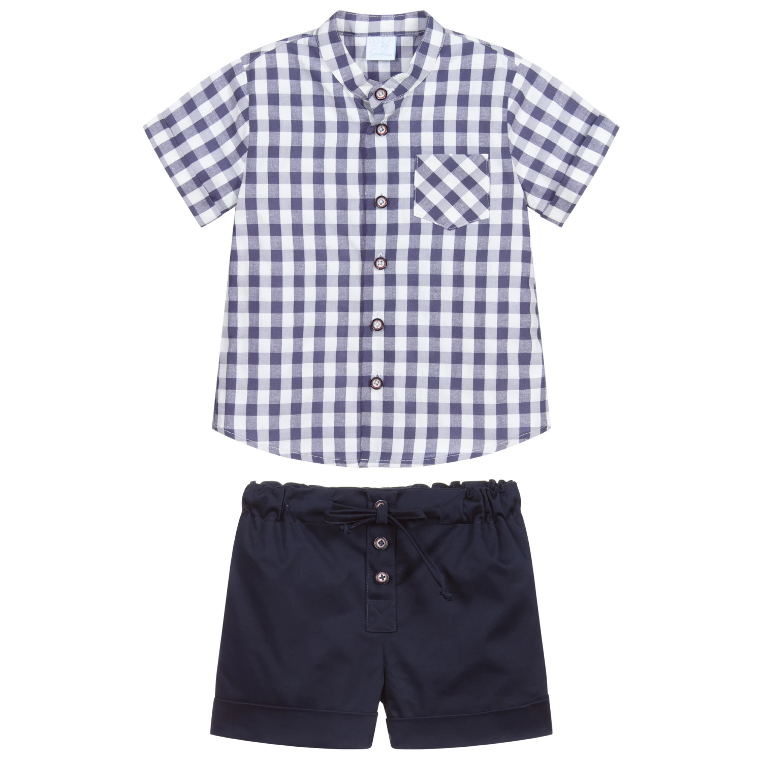 Artesanía Granlei Navy Blue Shorts Set 3 Artesanía Granlei Navy Blue Shorts Set - Image 3