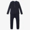 Babidu Blue Ribbed Jersey Tracksuit
