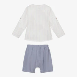 Babidu Ivory Shirt & Blue Shorts Set 8 Babidu Ivory Shirt & Blue Shorts Set -The Little Outfit Sales Store babidu ivory shirt blue shorts set 372980 ac18ac7b5df8359f2af57ace74be491a2ddec32e