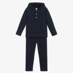 Babidu Navy Blue Cotton Tracksuit