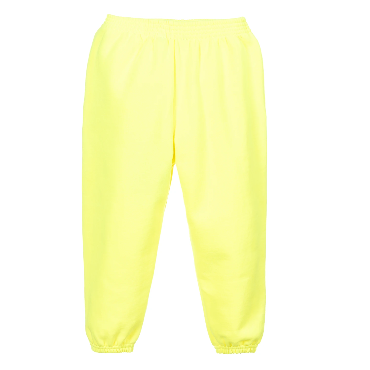 Balenciaga Neon Yellow Logo Joggers 2 Balenciaga Neon Yellow Logo Joggers - Image 2
