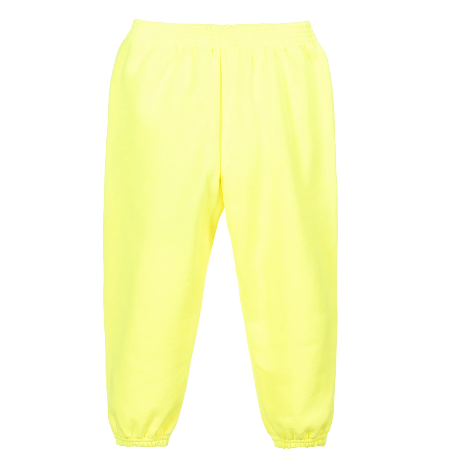 Balenciaga Neon Yellow Logo Joggers 1 Balenciaga Neon Yellow Logo Joggers