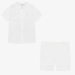 Beatrice & George Boys White Cotton Buster Suit 8 Beatrice & George Boys White Cotton Buster Suit -The Little Outfit Sales Store beatrice george boys white cotton buster suit 381312 1e17d0f675bc13369b8e655a11a1ce5d871a534a