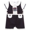 Beau KiD Blue Cotton Dungarees Set