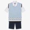 Beau KiD Boys Navy Blue Shorts Set