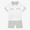 Beau KiD Boys Yellow & Blue Shorts Set