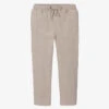 Boboli Boys Beige Cotton Trousers