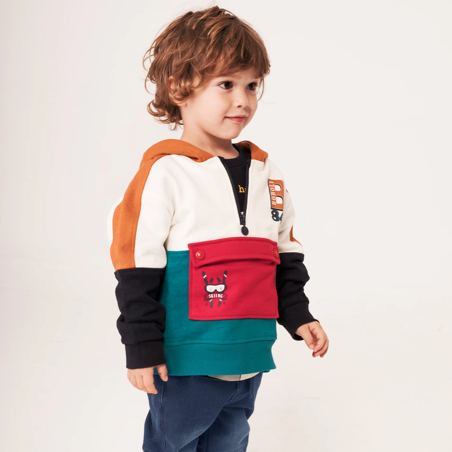 Boboli Boys Blue Cotton Trouser Set 2 Boboli Boys Blue Cotton Trouser Set - Image 2