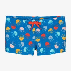 Boboli Boys Blue Jellyfish Print Swim Trunks