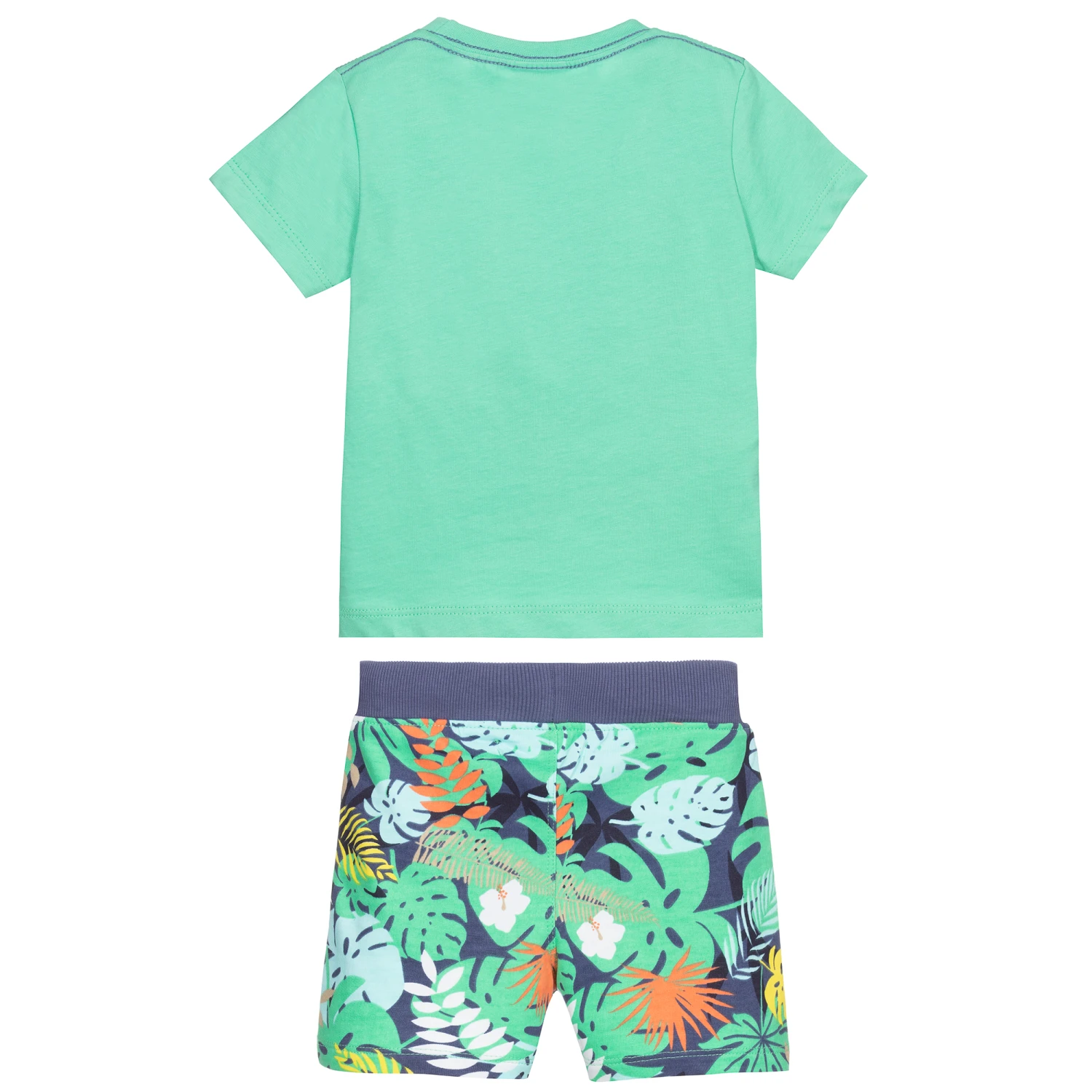 Boboli Boys Green Cotton Shorts Set 3 Boboli Boys Green Cotton Shorts Set - Image 3