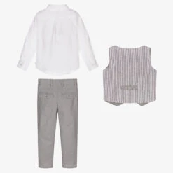 Boboli Boys Grey Linen Trouser Set -The Little Outfit Sales Store boboli boys grey linen trouser set 422566 12db83d60f79bec7b8d91fed829866a141af65cc