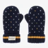 Boboli Navy Blue Knitted Mittens