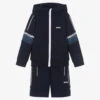 BOSS Boys Blue Cotton Logo Tracksuit