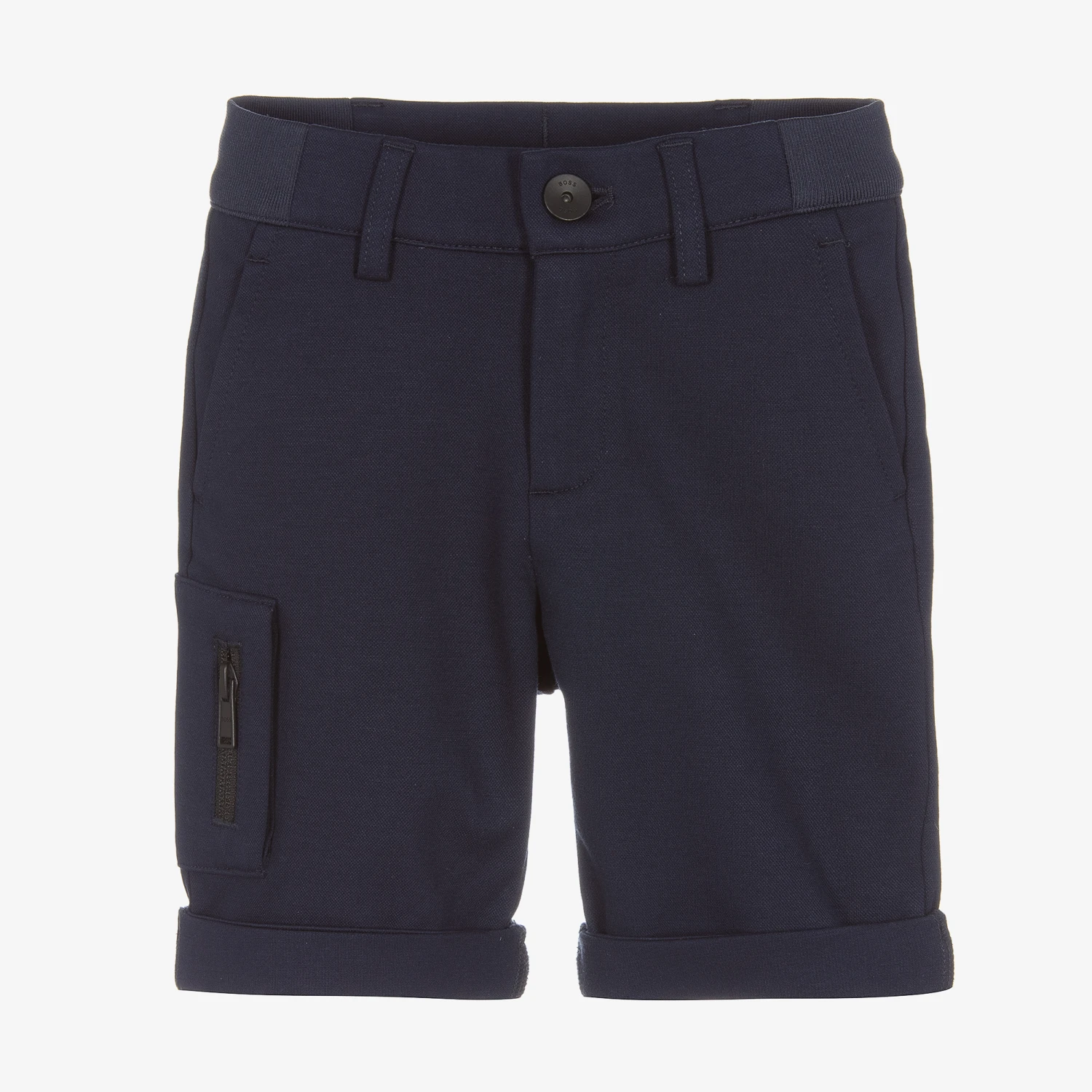 BOSS Boys Blue Viscose Bermuda Shorts 1 BOSS Boys Blue Viscose Bermuda Shorts