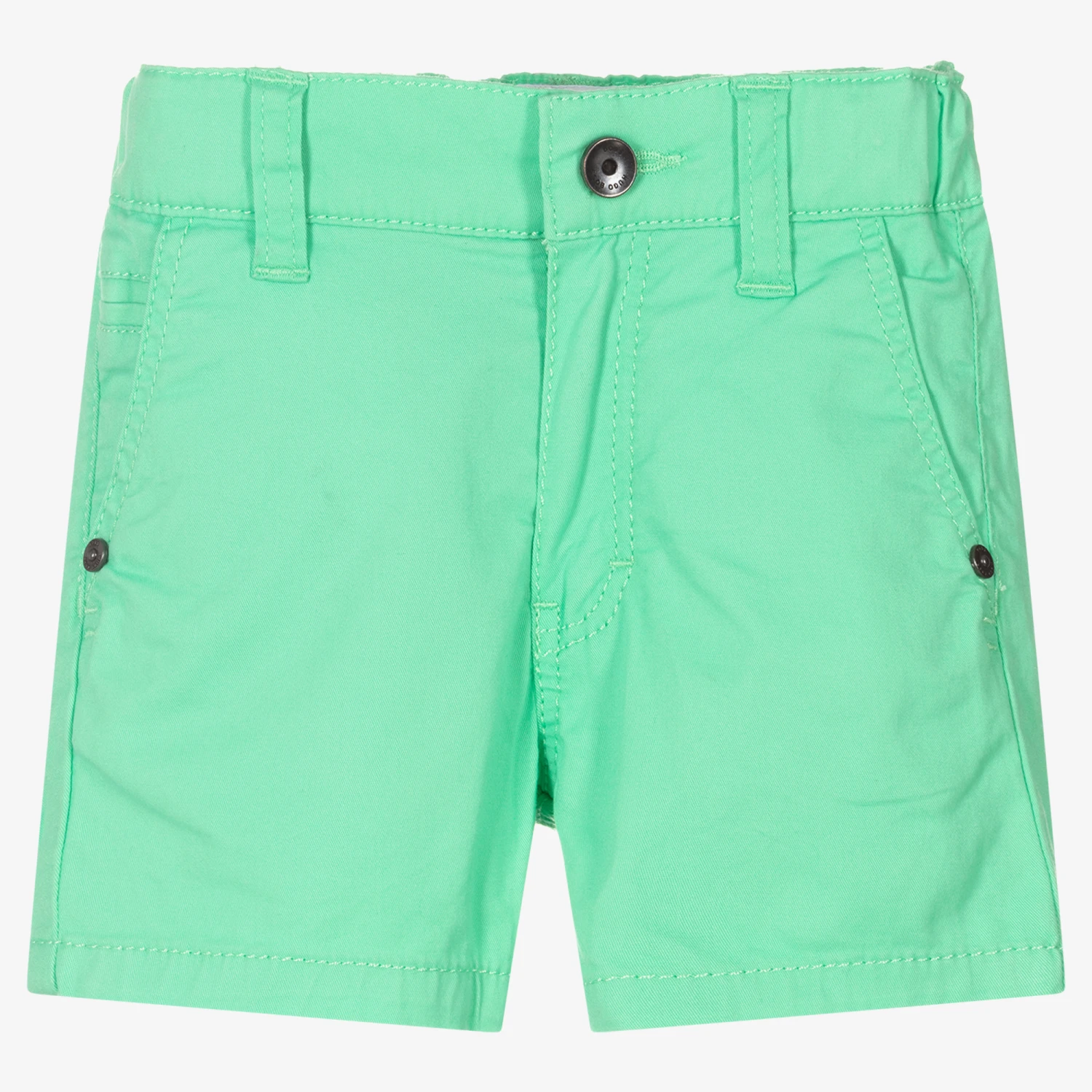 BOSS Boys Green Cotton Shorts 1 BOSS Boys Green Cotton Shorts