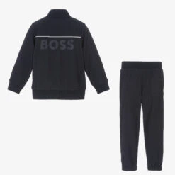 BOSS Boys Navy Blue Logo Tracksuit -The Little Outfit Sales Store boss boys navy blue logo tracksuit 503549 6e5eddf2de535d54be6f28bba72e2619c96b7378