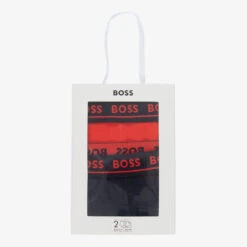 BOSS Red & Blue Boxers (2 Pack) -The Little Outfit Sales Store boss red blue boxers 2 pack 437273 5af45b63c90aeea61d3c8ebb12a8e8e3235cb927