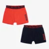 BOSS Red & Blue Boxers (2 Pack)