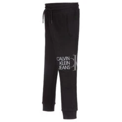 Calvin Klein Jeans Black Organic Cotton Joggers -The Little Outfit Sales Store calvin klein black organic cotton joggers 389438 d3086e76d1d70dd4eef7dbdc5e3b1208e4214285