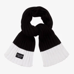 Calvin Klein Jeans Black & White Knit Scarf