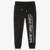 Calvin Klein Jeans Boys Black Logo Joggers