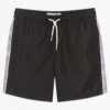Calvin Klein Boys Black Logo Tape Swim Shorts