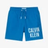 Calvin Klein Boys Blue Logo Swim Shorts