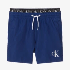 Calvin Klein Boys Blue Swim Shorts