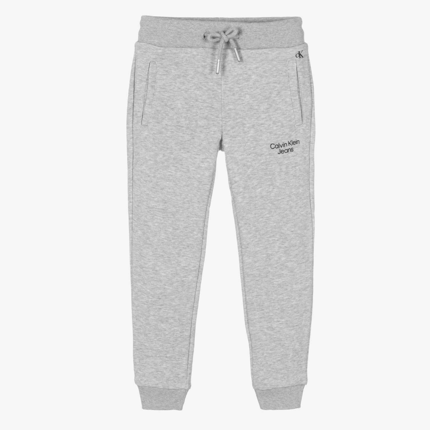Calvin Klein Jeans Boys Grey Jersey Joggers 1 Calvin Klein Jeans Boys Grey Jersey Joggers