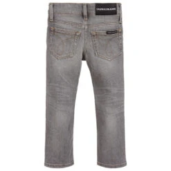 Calvin Klein Jeans Boys Grey Slim-Fit Denim Jeans -The Little Outfit Sales Store calvin klein boys grey slim fit denim jeans 247580 f790df2e5a5bc48479c542cbae20501b98d256fd