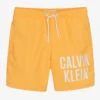 Calvin Klein Boys Orange Swim Shorts