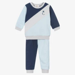 Caramelo Kids Boys Blue Colourblock Tracksuit